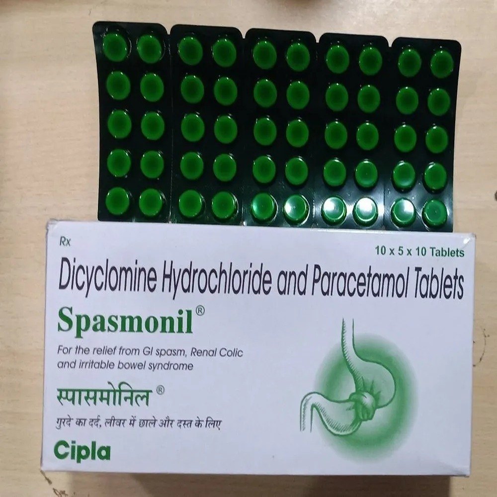 Spasmonil टैबलेट की खुराक और कैसे लें